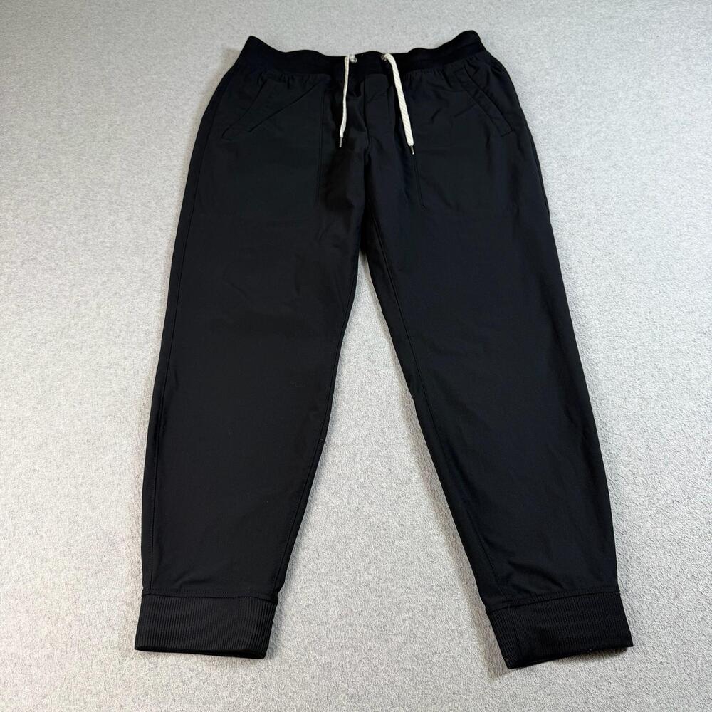 Vuori Meta Jogger Pant Men XL Black Elastic Waist Athletic Stretch Moisture Wick